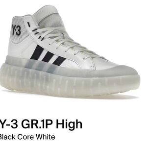 Y-3 GR.1P High Adidas Yamamoto High Top Sneaker in White and Black size 6 Men